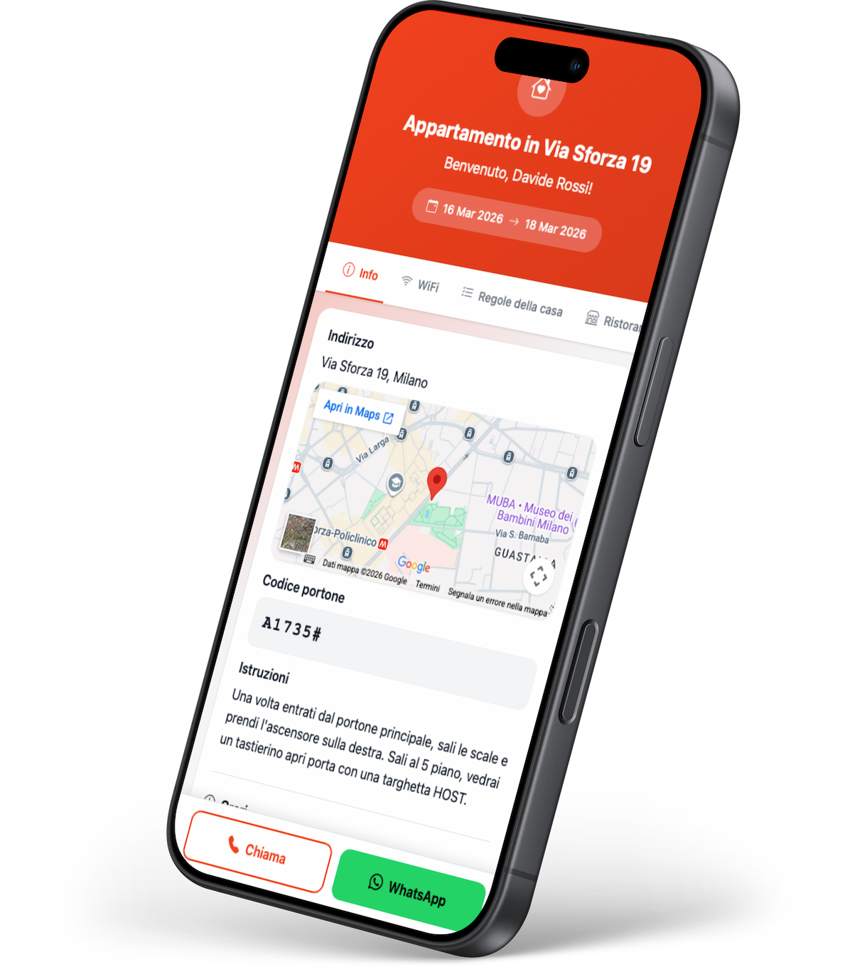 Anteprima Hostly su smartphone